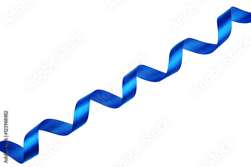 "Blue ribbon on white background" Stock photo and royalty-free images