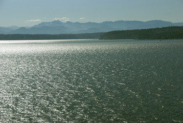 Sunset - Puget Sound and Olympic Mountains