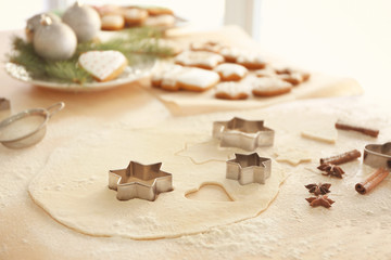 Preparation of Christmas cookies
