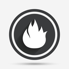 Fire flame sign icon. Fire symbol.