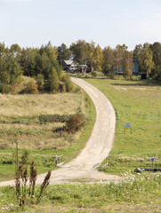 the landscape in siberia,russian federation