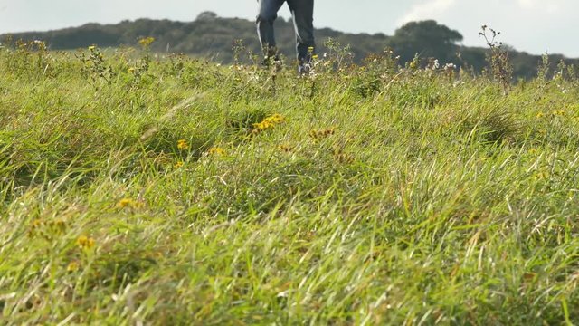 randonn&eacute;e dans la campagne en automne