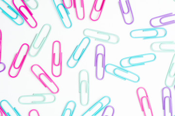 isolated paperclip background