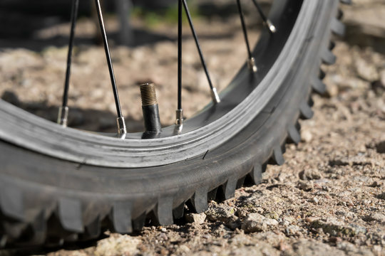 Bike With A Flat Tire