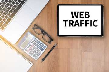 WEB TRAFFIC (business, technology, internet and networking conce