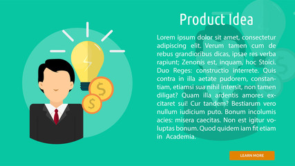 Product Idea Conceptual Banner