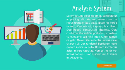 Obraz premium Analysis System Conceptual Banner