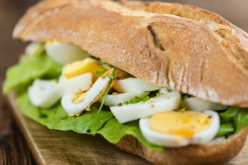 Portion of boiled Eggs (sliced)