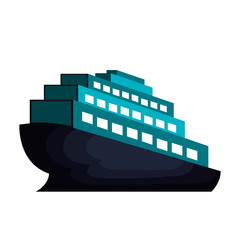 cruise ship isolated icon vector illustration design