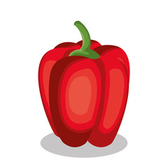 delicious vegetable pepper isolated icon vector illustration design