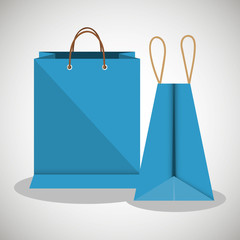 shopping bags market isolated icon vector illustration design
