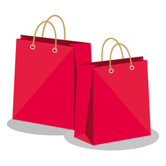 shopping bags market isolated icon vector illustration design