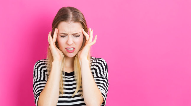 Young Woman Feeling Stressed