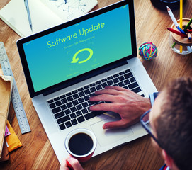 Software Update Electronic Device Display Concept