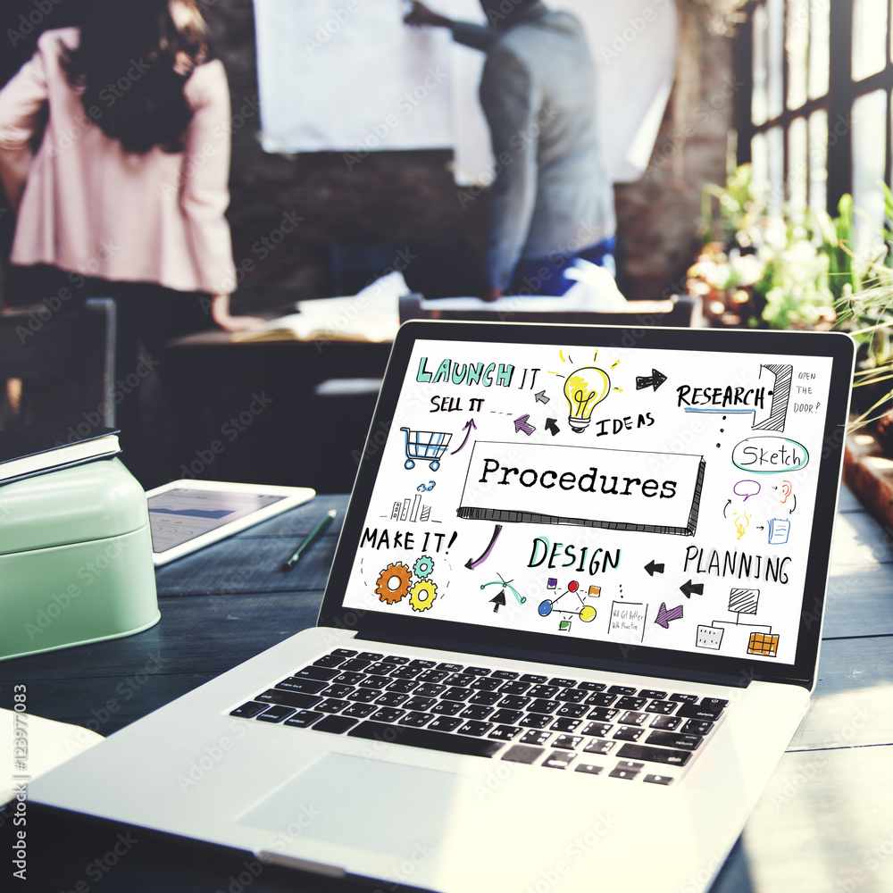 Poster method strategy business workflow progress concept