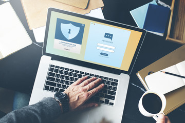 Security Register Account Apply Concept