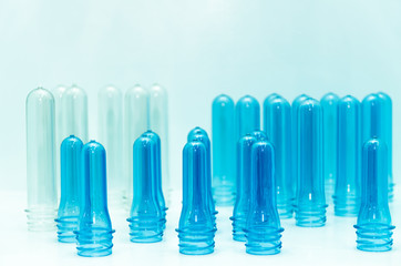 PET preforms, raw of bottle