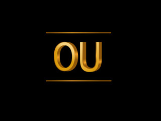 OU Initial Logo for your startup venture