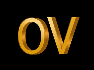 OV Initial Logo for your startup venture