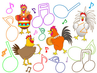 鶏のコンサート