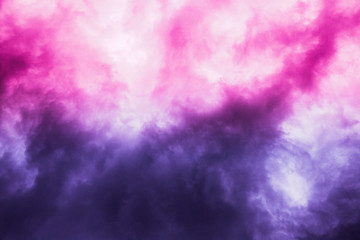 Pink and purple storm clouds