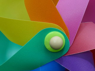 Colorful propeller blower 