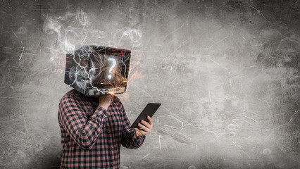 Problem of television addiction . Mixed media