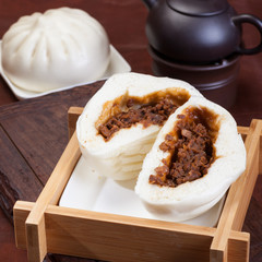 Chinese food, bread