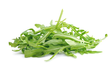 Arugula.Fresh arugula leaves isolated on white background.Concept of healthy eating.