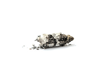 concept cigarette stop smoke on white background , isolated