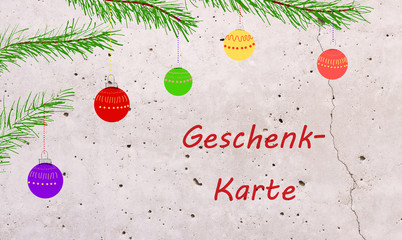 Fototapeta premium Geschenk-Karte