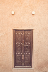 Bastakiya - old town with arabic architecture in Dubai, UAE