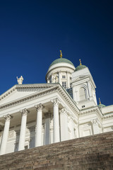 Helsinki city cathedral in senate square finland