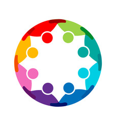 Business meeting team hug people