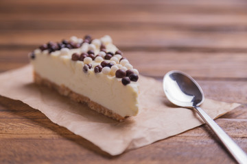 chocolate cake with balls