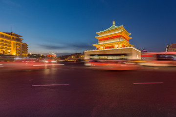 In the evening, Xi'an Urban Transport