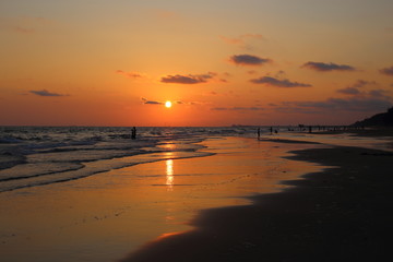 Beach and Sunsets in Rayong at Thailand