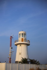 lighthouse in Rayong at Thailand