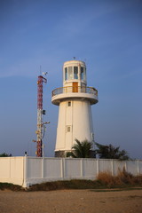 lighthouse in Rayong at Thailand