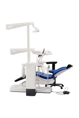 The image of a stomatologic chair isolated under the white background