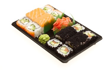 Japanese sushi rolls.