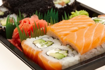 Japanese sushi rolls.