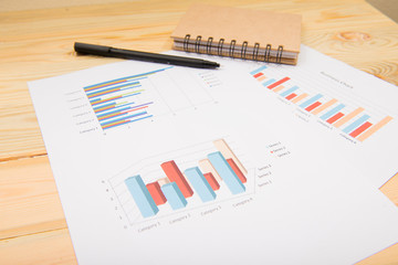 financial charts and graphs