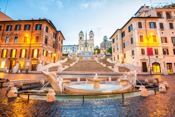 Fototapete Piazza de Spanien in Rom, Italien © jon_chica