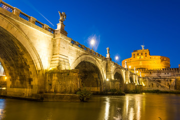 castel sant angelo at sundown
