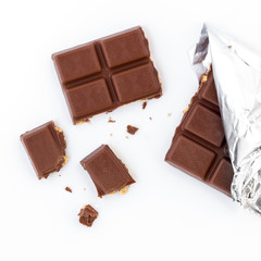 Milk chocolate with hazelnuts