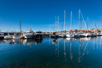 Fototapeta na wymiar Marina in Zadar, Croatia