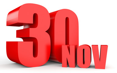 November 30. Text on white background.
