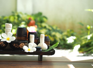 Obraz na płótnie Canvas Spa massage and treatment , Thailand, select and soft focus 