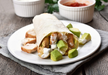 Homemade chicken fajitas